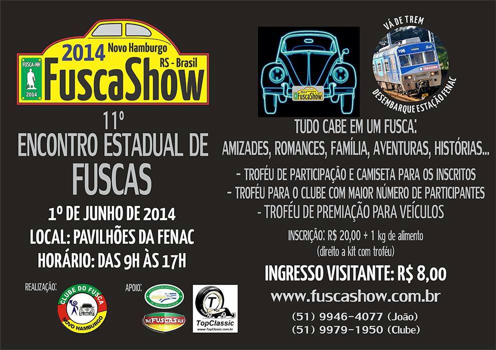 FuscaShow Convite 2014 trensurb